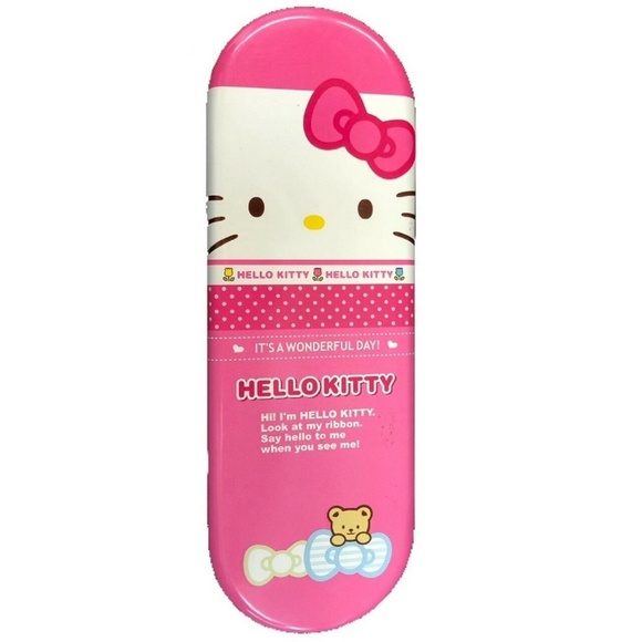 Sanrio Other - Tin Pencil Case Hello Kitty It'S A Wonderful Day Sanrio Other - Tin Pencil Case Hello Kitty It'S A Wonderful Day